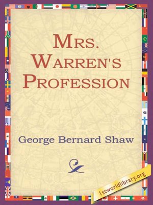 cover image of Mrs Warren's Profession